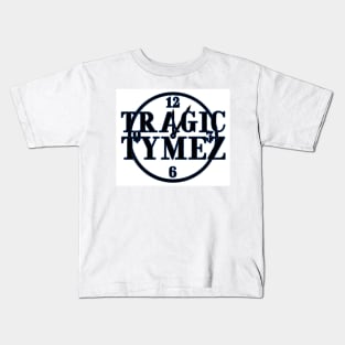 Tragic Tymez White, Blue, and Black Kids T-Shirt